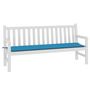 Voir la diapositive 3 : VIDAXL Coussin de banc de jardin bleu 180x50x3 cm tissu oxford