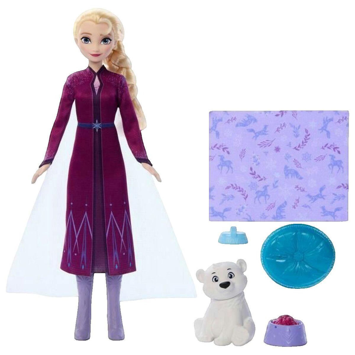 DISNEY Poupée Hasbro Elsa robe violette