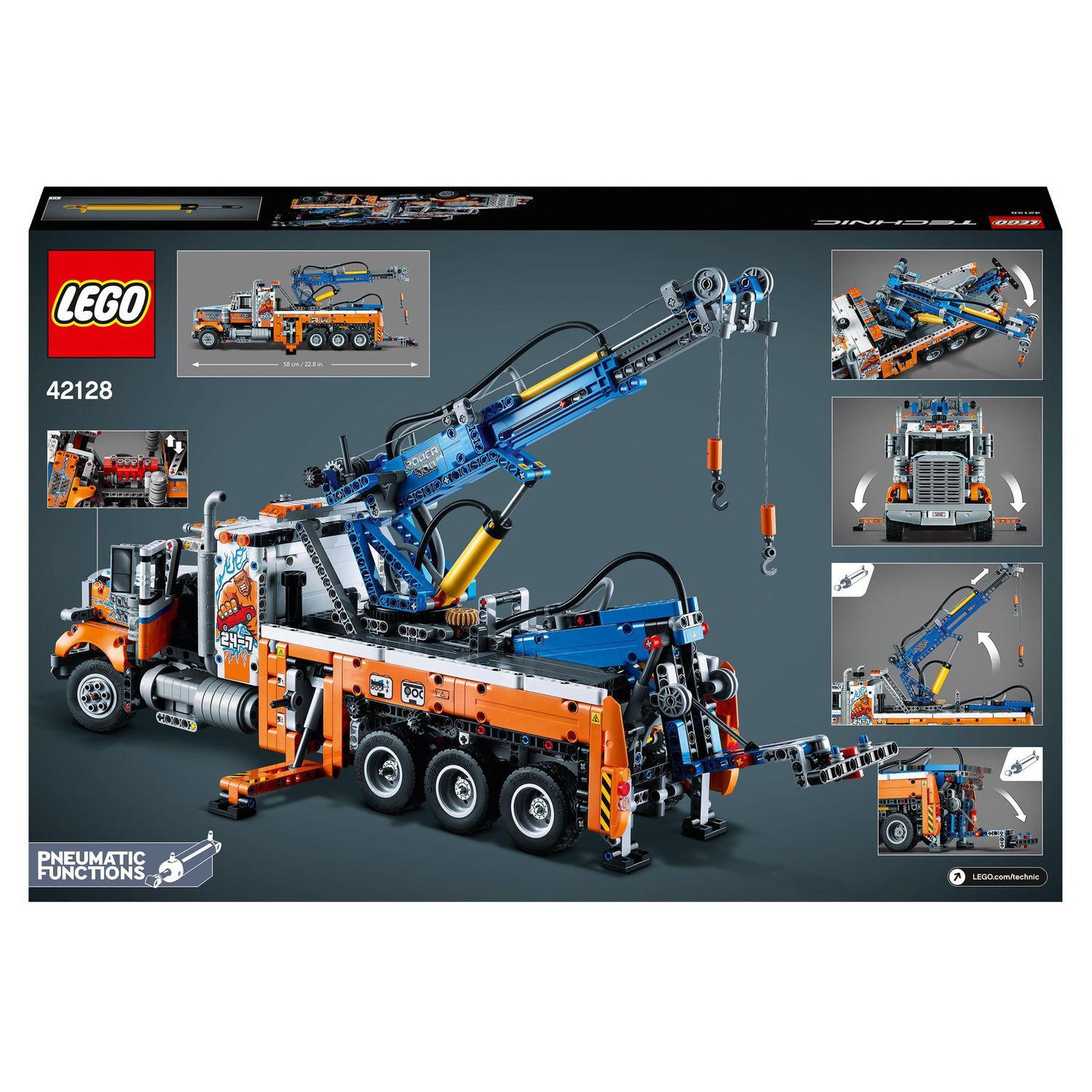 Voir la diapositive 8 : LEGO Technic 42128 Le Camion de Remorquage Lourd dès 11 ans