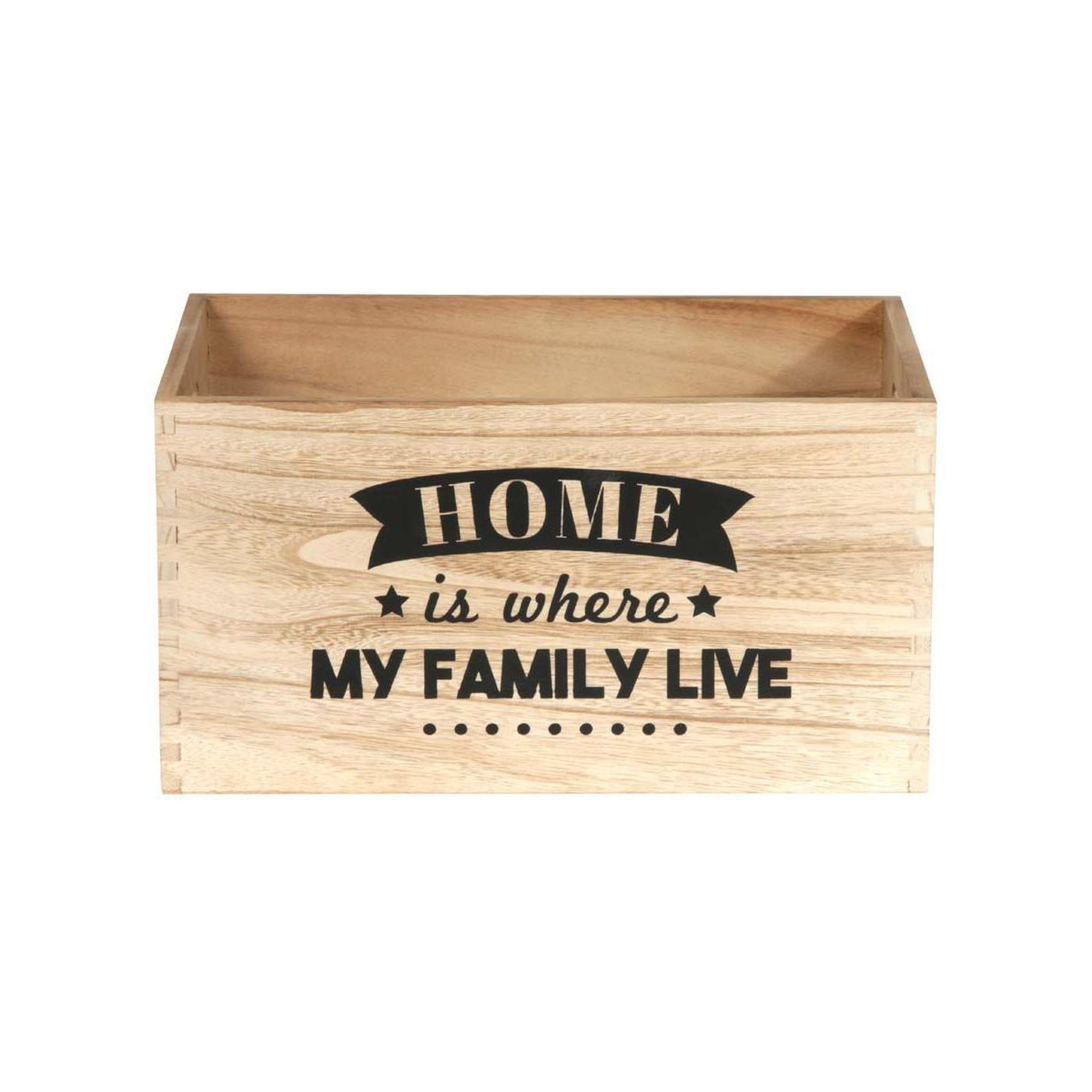 Voir la diapositive 4 : The Home Deco Factory Lot de 3 cagettes déco  home place  40cm naturel