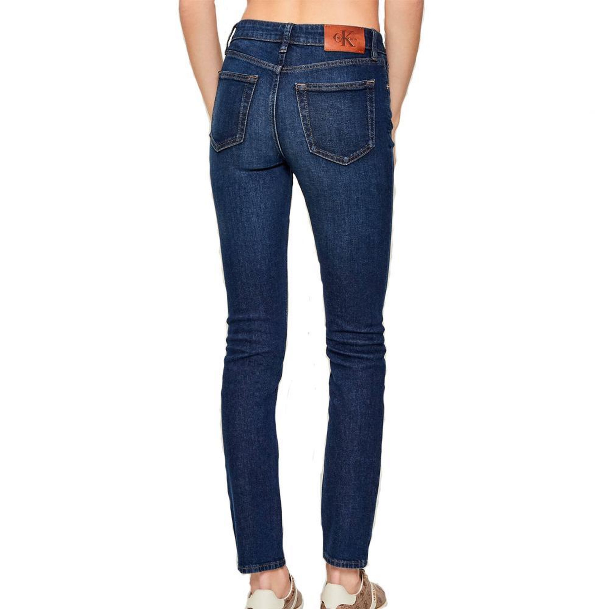 Voir la diapositive 2 : CALVIN KLEIN JEANS Jean Slim Bleu Femme Calvin Klein Jeans Mid Rise