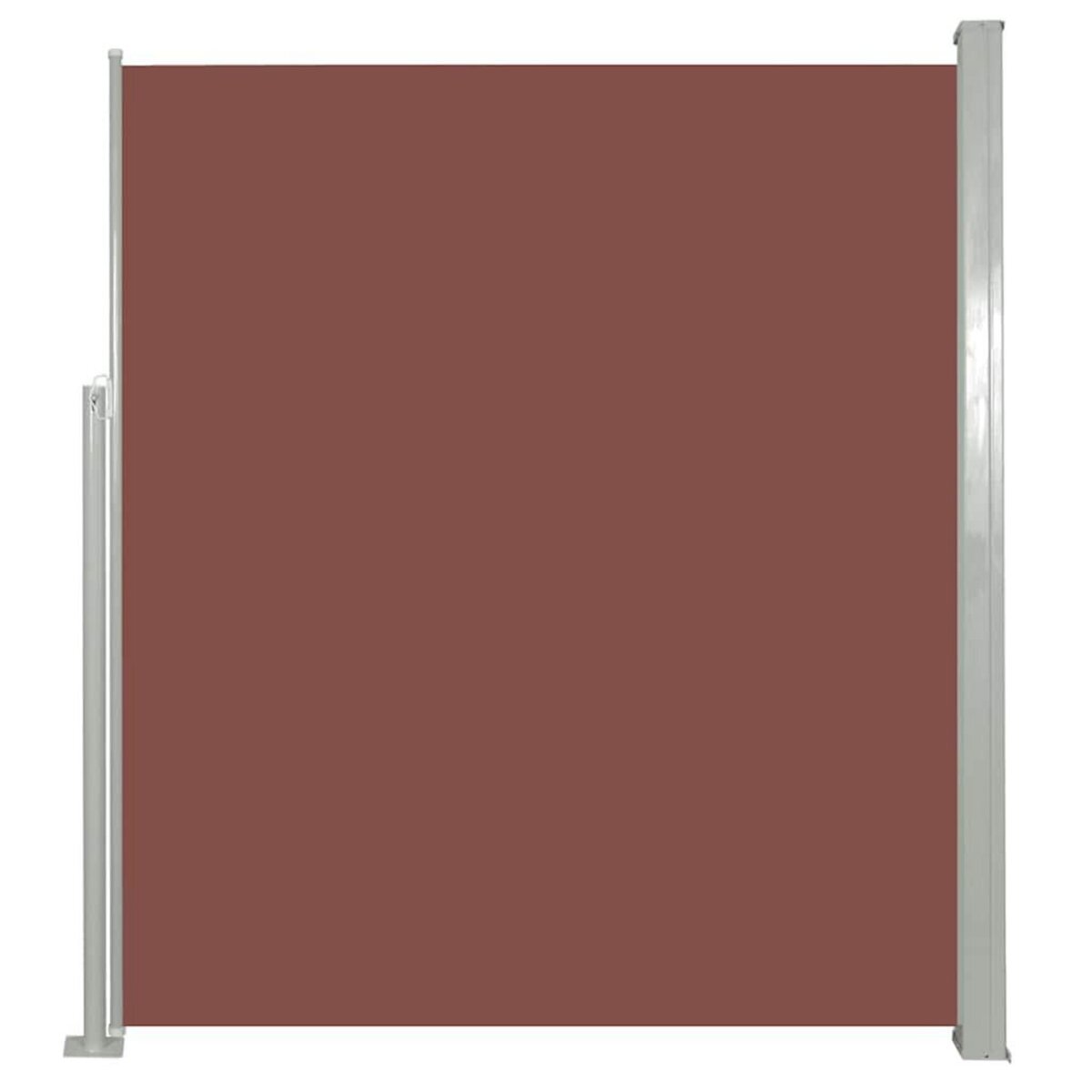 VIDAXL Auvent lateral retractable de patio 100x500 cm Marron