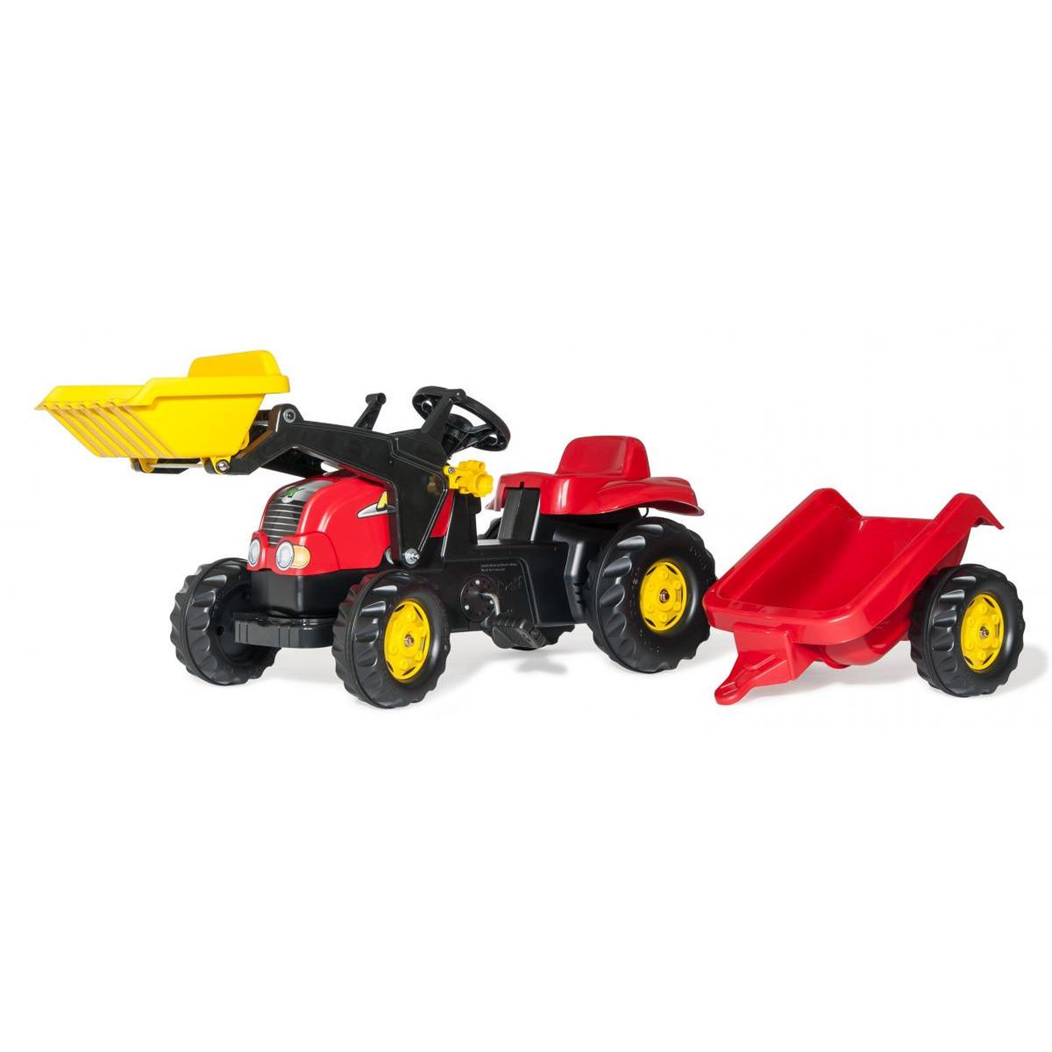 ROLLY TOYS Tracteur a Pedales rollyKid-X + remorque