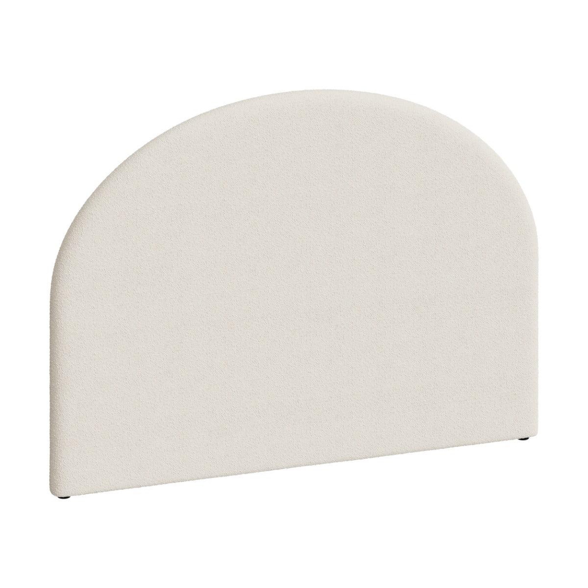 Voir la diapositive 6 : MAISON PAVANE Tête de lit en tissu bouclé beige 160 cm-eva
