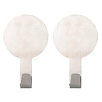 Paris Prix Lot de 2 Crochets Adhésifs  Fixeo  7cm Chrome
