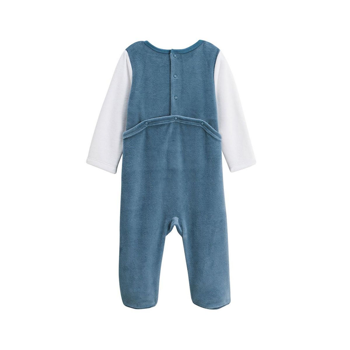 Petit Béguin Pyjama bébé en velours Tao