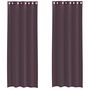 Voir la diapositive 2 : VIDAXL Rideaux en voile avec œillets 2 pcs violet 140x300 cm