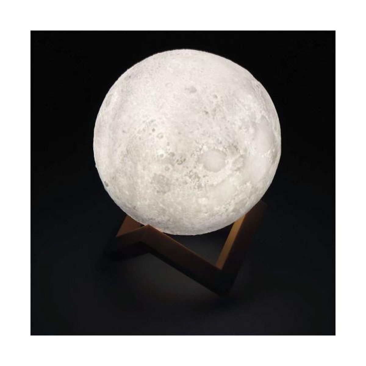 MARKET24 Lampe de bureau EDM Lune Blanc 3,7 V