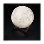 Voir la diapositive 1 : MARKET24 Lampe de bureau EDM Lune Blanc 3,7 V