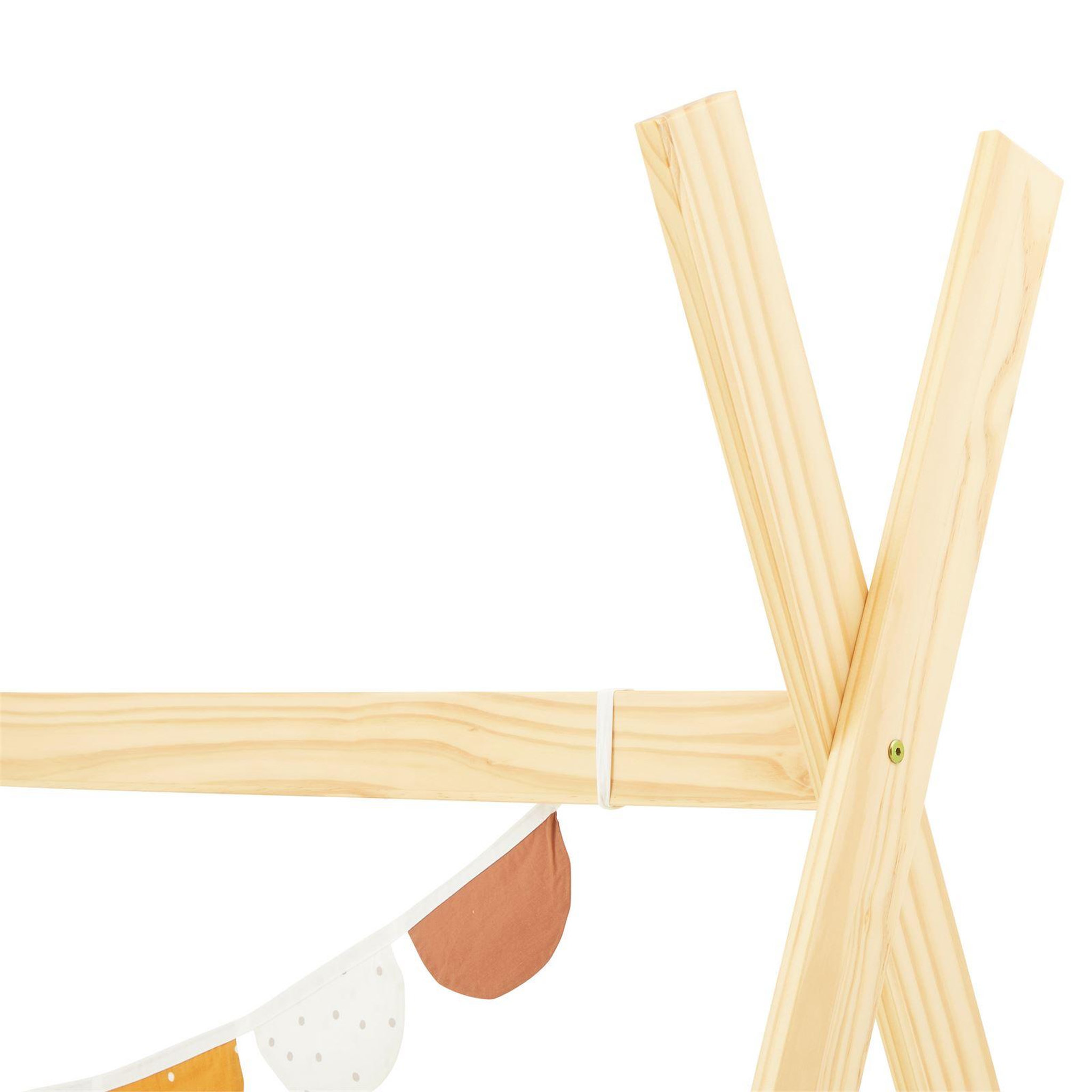 Voir la diapositive 4 : IDIMEX Lit enfant tipi ELIN, 90 x 190 cm en pin massif