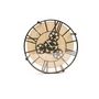 Voir la diapositive 3 : Paris Prix Table d'Appoint Design  Plateau Horloge  40cm Noir
