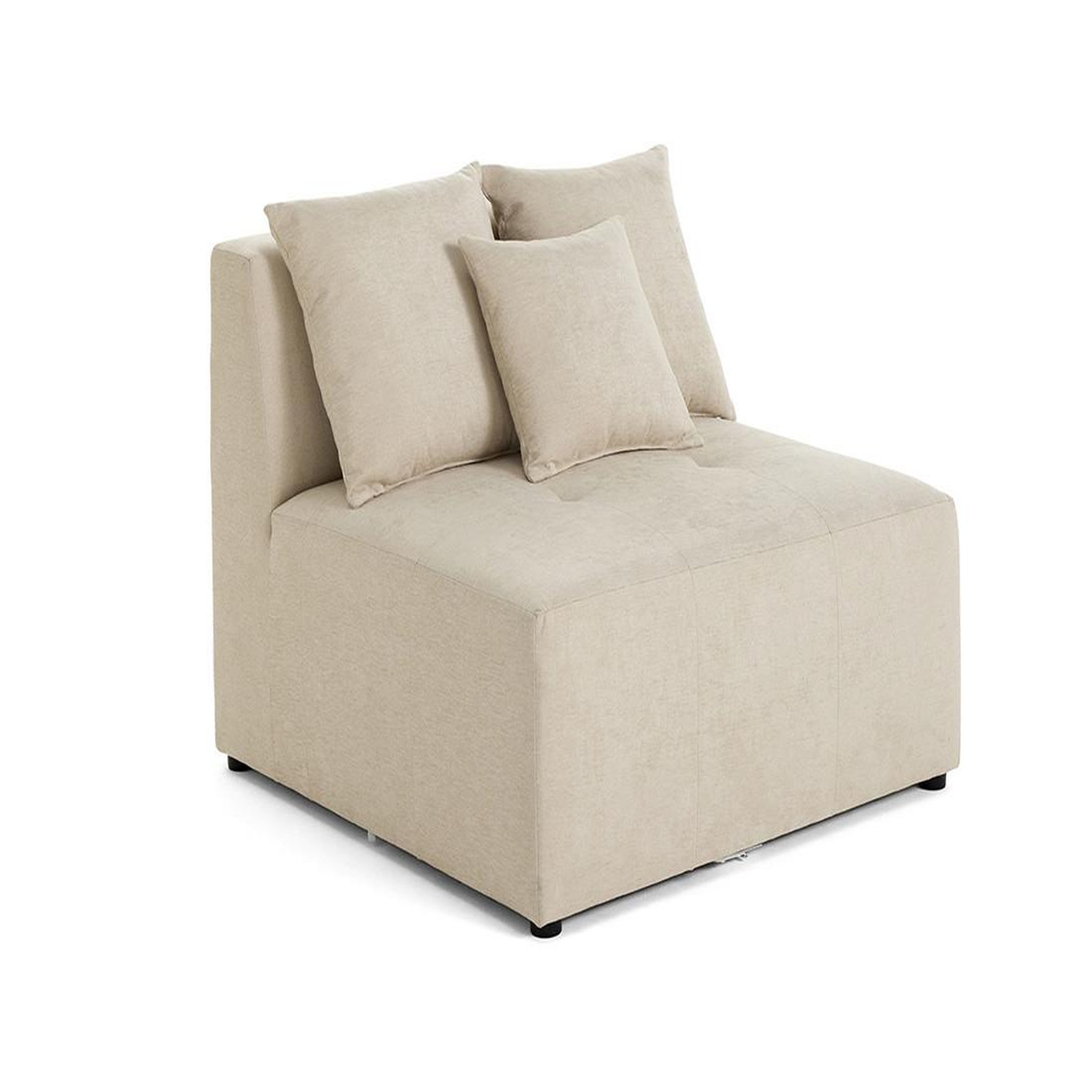 Voir la diapositive 1 : LISA DESIGN Amalfi - module d'assise sans accoudoirs - 1 place - en tissu
