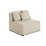 Voir la diapositive 1 : LISA DESIGN Amalfi - module d'assise sans accoudoirs - 1 place - en tissu