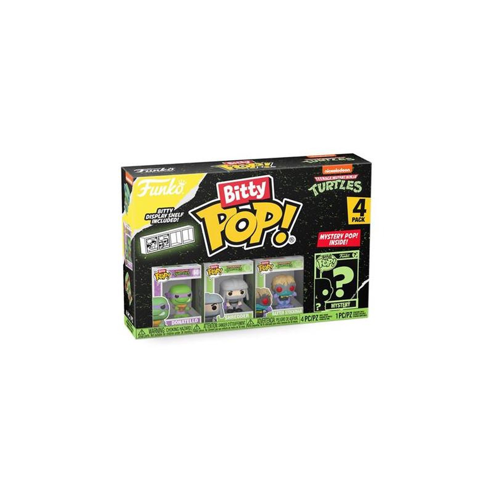 Funko Pack 4 figurines Funko Bitty Pop Teenage Mutant Ninja Turtle Donatello