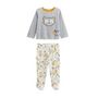 Voir la diapositive 1 : Petit Béguin Pyjama bébé 2 pièces en velours avec pieds Petit Loup