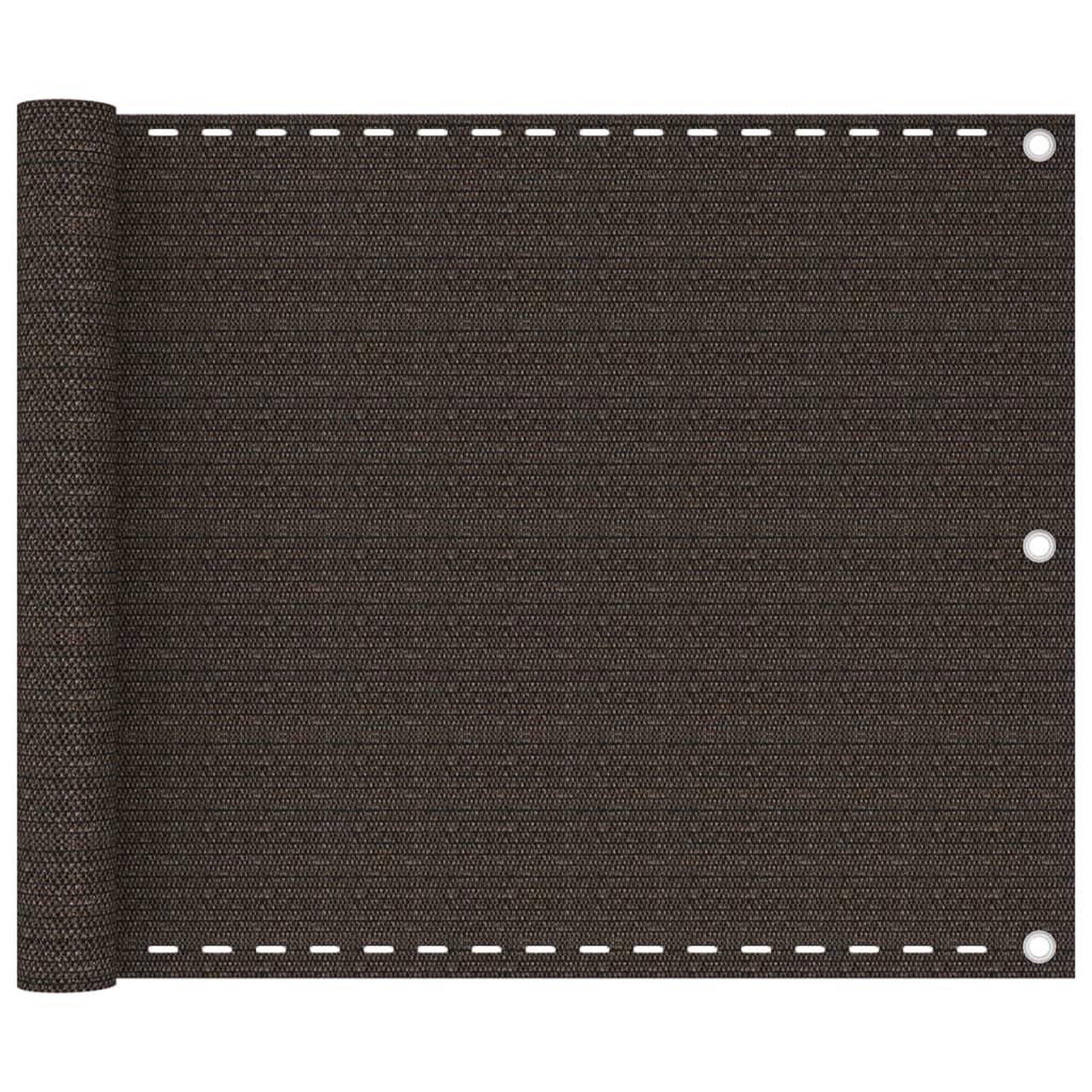 VIDAXL Ecran de balcon marron 75x500 cm pehd