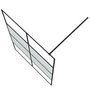 Voir la diapositive 5 : VIDAXL Paroi de douche Noir 140x195 cm Verre ESG demi-depoli
