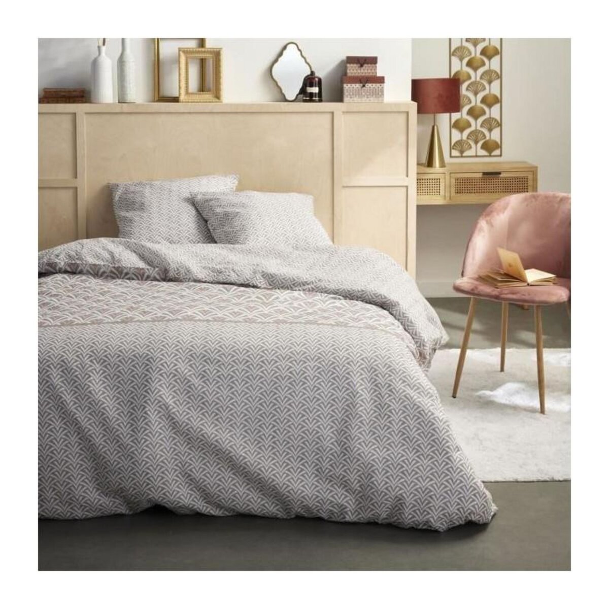 Today Parure de lit 2 personnes - TODAY - Sunshine 16.19 - 220 x 240 cm - 100% Coton imprimé