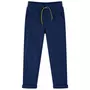VIDAXL Pantalons pour enfants avec cordon de serrage bleu marine 92