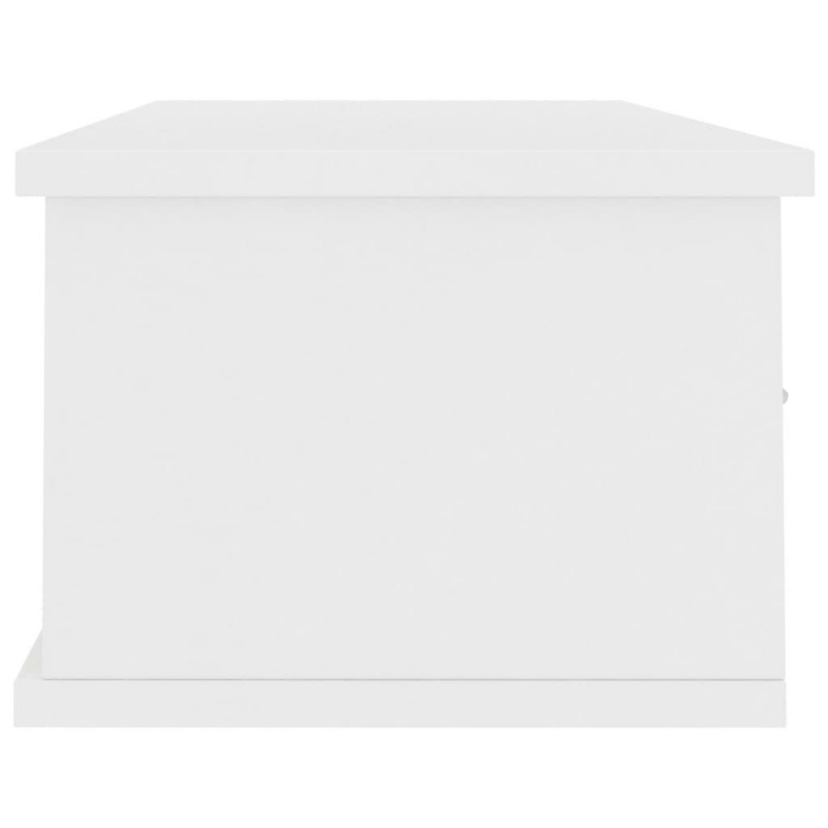 VIDAXL Etagere murale avec tiroirs Blanc 88x26x18,5 cm bois ingenierie