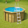 Voir la diapositive 5 : Ubbink Piscine bois Sunwater 4,10 x 1,20 m liner bleu - Ubbink