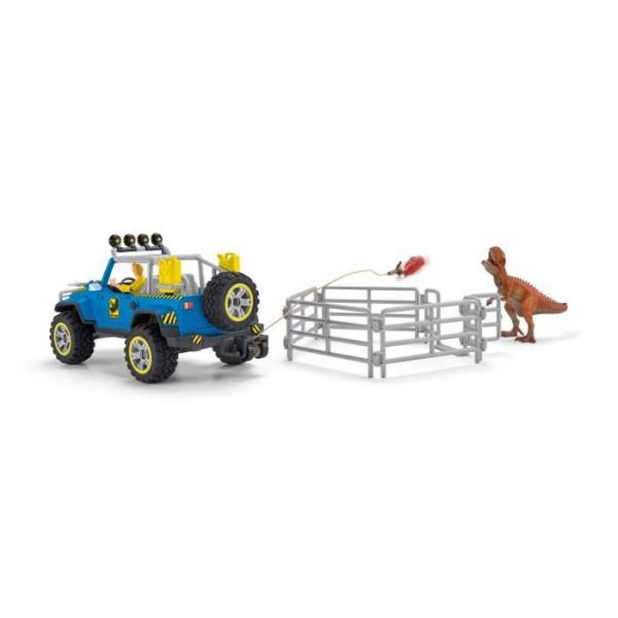 Voir la diapositive 3 : Schleich Coffret Voiture tout-terrain avec avant-poste Dino, jouet dinosaure pour enfants, des 4 ans, Schleich 41464 DINOSAURS
