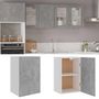 Voir la diapositive 2 : VIDAXL Armoire suspendue Gris beton 39,5x31x60 cm Bois d'ingenierie
