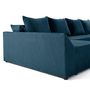 Voir la diapositive 5 : BEST MOBILIER Mike - canapé panoramique en u - 7 places - convertible avec coffre - en velours côtelé