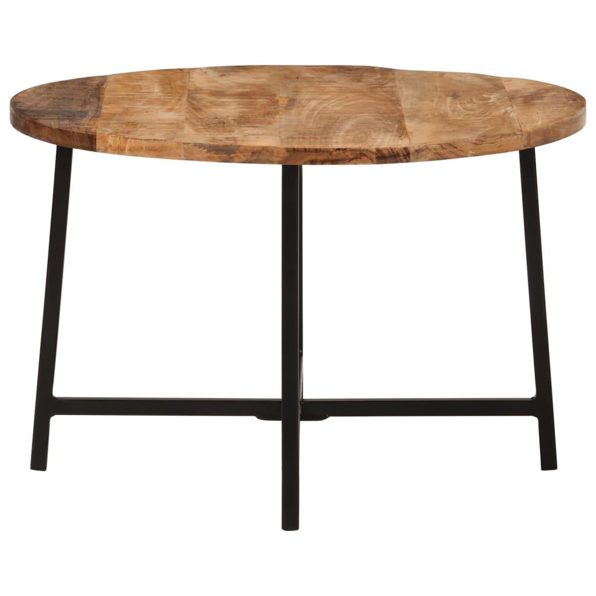 Voir la diapositive 3 : VIDAXL Table basse 54x54x35 cm bois de manguier solide et fer
