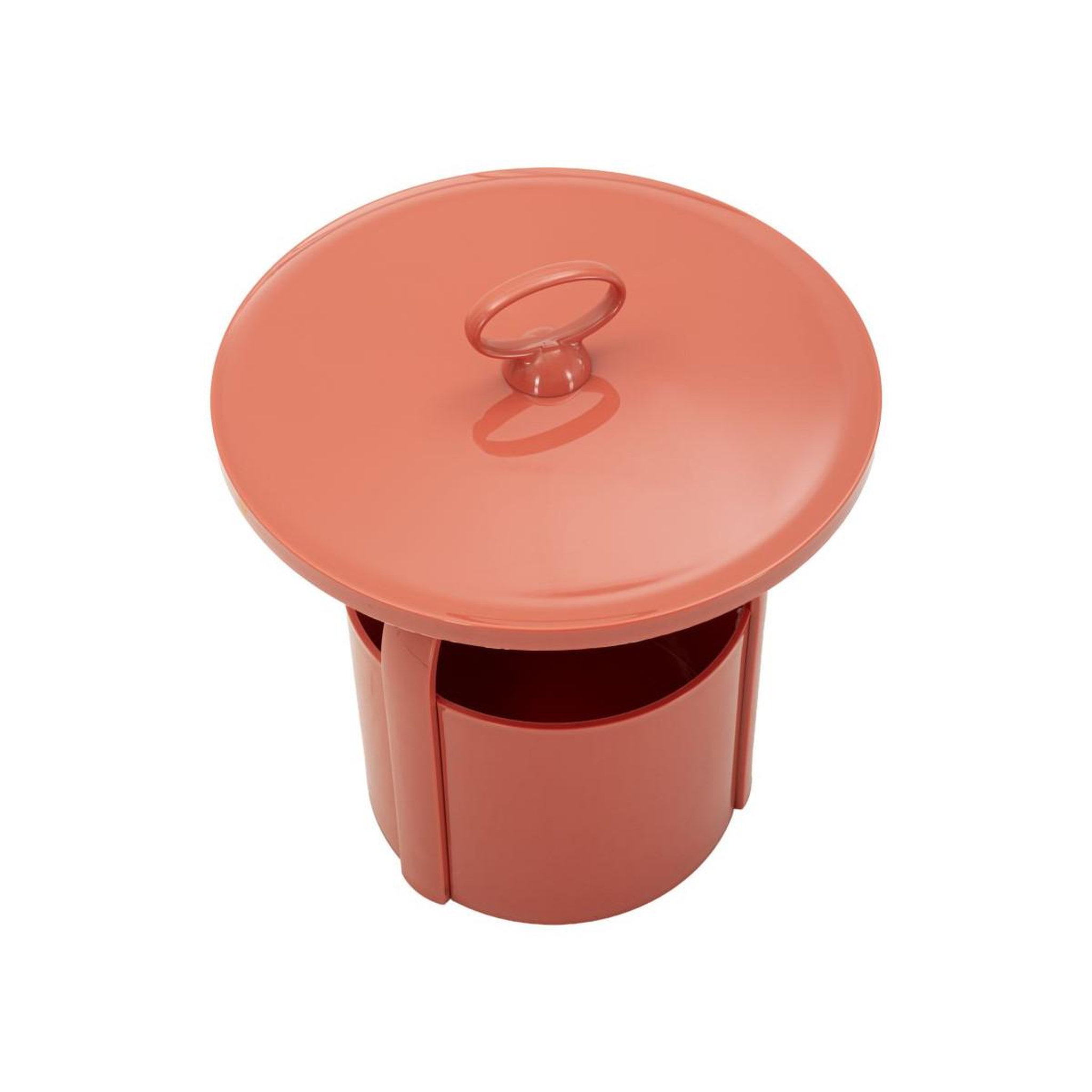 Voir la diapositive 2 : Paris Prix Table d'appoint design  iris  44cm rouge