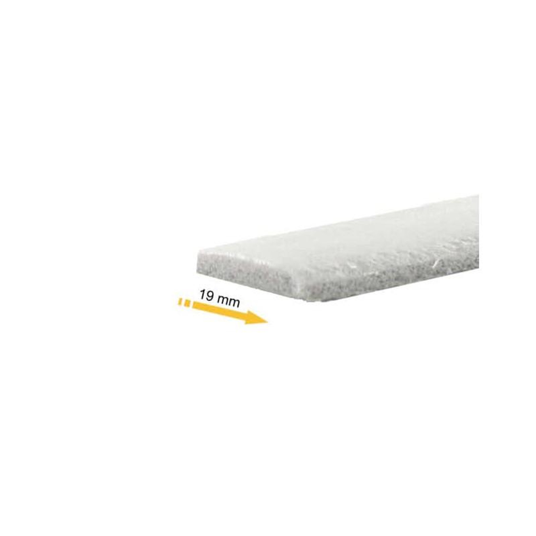 Voir la diapositive 2 : Norton Ruban mousse simple face PVC gris Norton 3mm x 19mm x 30m