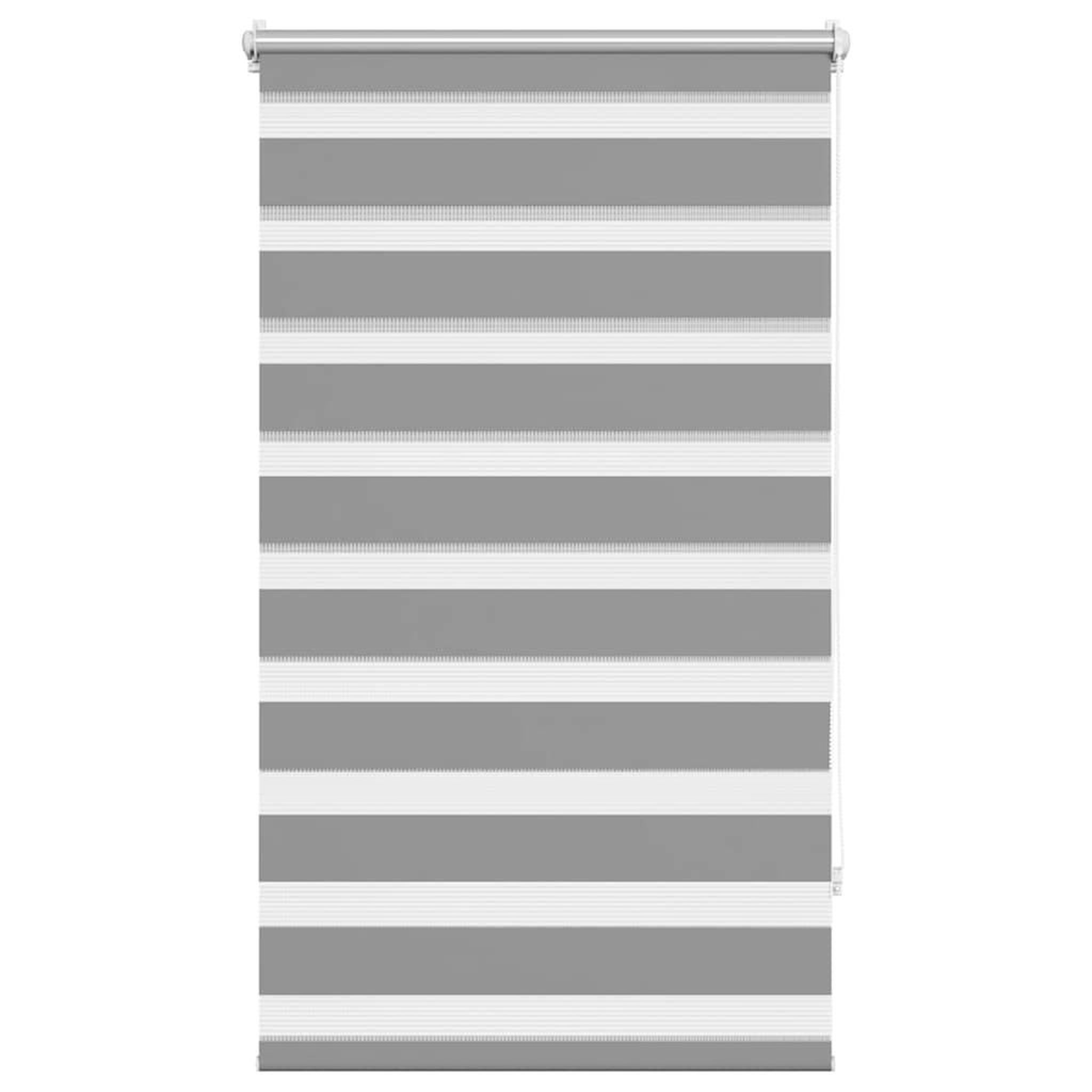 VIDAXL Store venitien zebre 70,9 x 120 cm, largeur du tissu 66,7 cm, gris