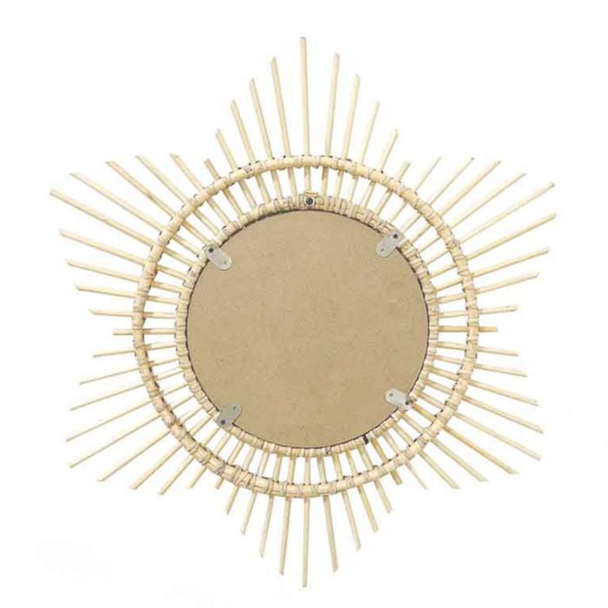 Voir la diapositive 2 : Paris Prix Miroir Mural Design en Rotin  Aina  70cm Naturel