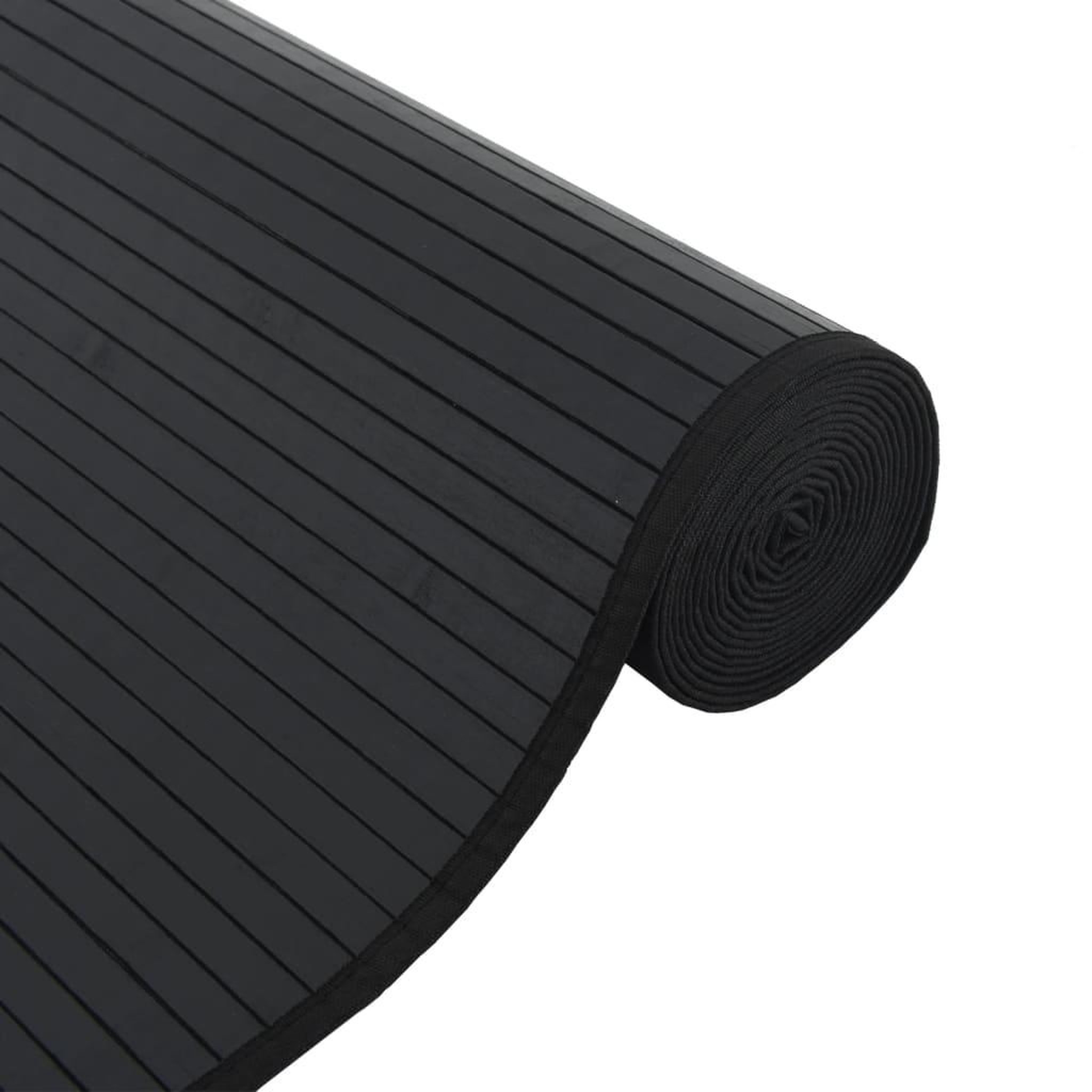 Voir la diapositive 4 : VIDAXL Tapis rectangulaire noir 60x500 cm bambou