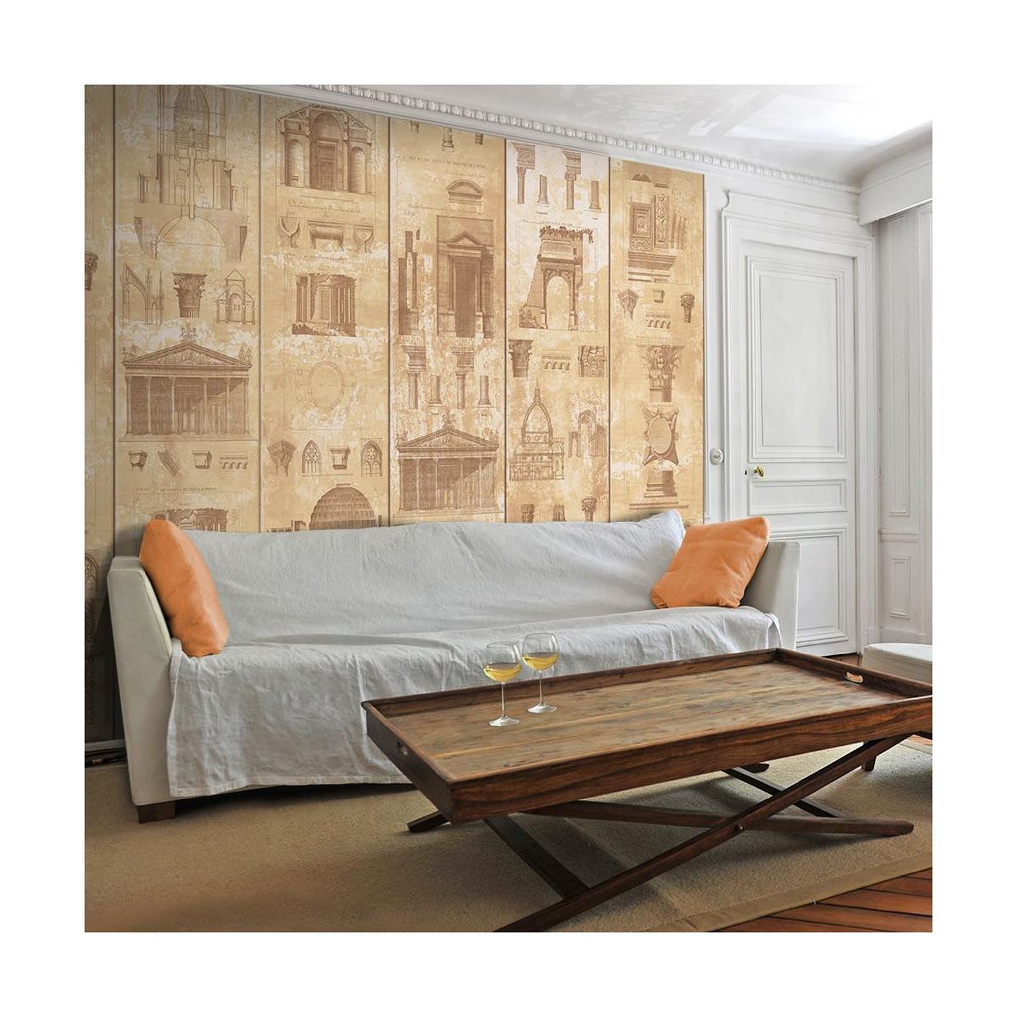 Paris Prix Papier peint  architectural pearl  50x1000cm