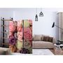 Voir la diapositive 2 : Paris Prix Paravent 3 Volets  Pastel Roses  135x172cm