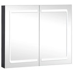 VIDAXL Armoire de salle de bain a miroir LED 80x12,2x68 cm