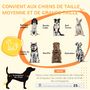 Voir la diapositive 4 : PAWHUT Cage pour chien sur pied - 2 portes verrouillables, coussin déhoussable inclus - acier filaire noir panneaux aspect bois gris