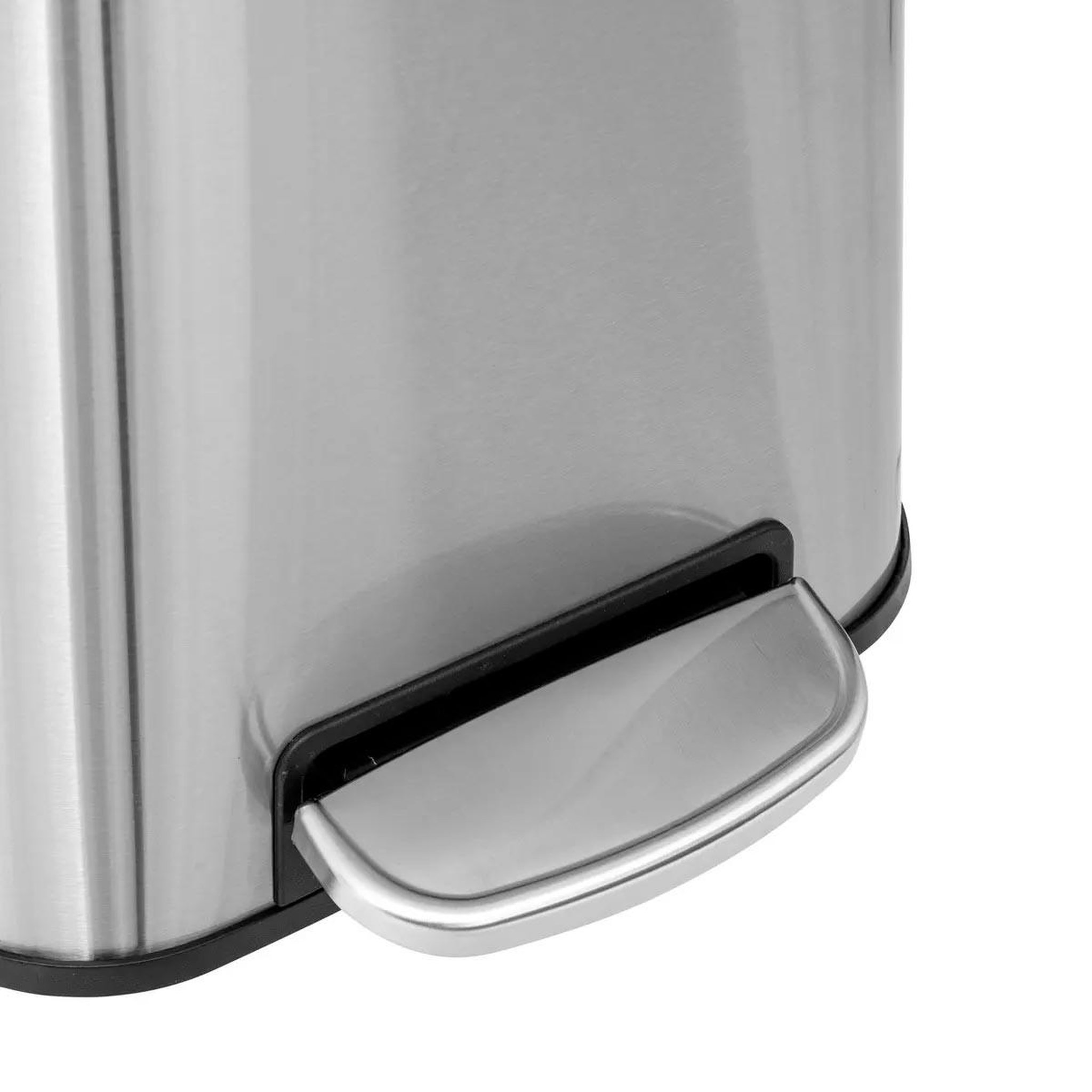 Voir la diapositive 4 : FIVE Poubelle de cuisine à pédale en métal  delta  30l inox