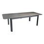 Proloisirs Ensemble table de jardin EOS extensible 180/240 - graphite + 6 fauteuils Eos - graphite