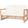 Voir la diapositive 3 : VIDAXL Salon de jardin 4 pcs avec coussins Bambou