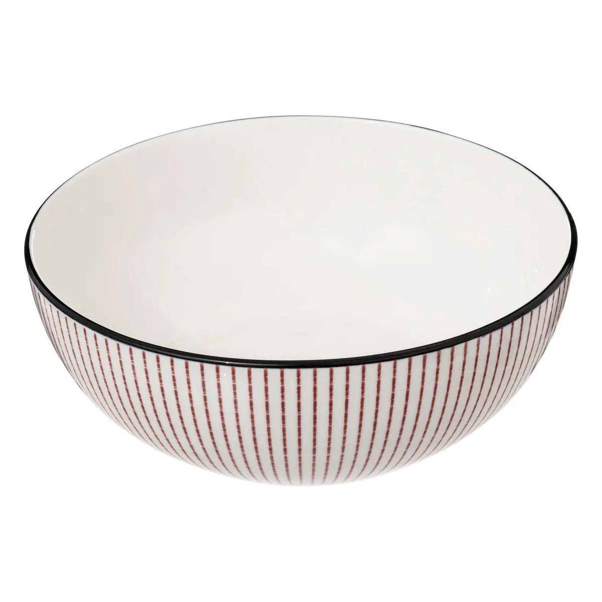 SECRET DE GOURMET Saladier porcelaine  lunis  22cm rouge