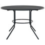 Voir la diapositive 4 : VIDAXL Table de patio ronde anthracite acier enduit de poudre