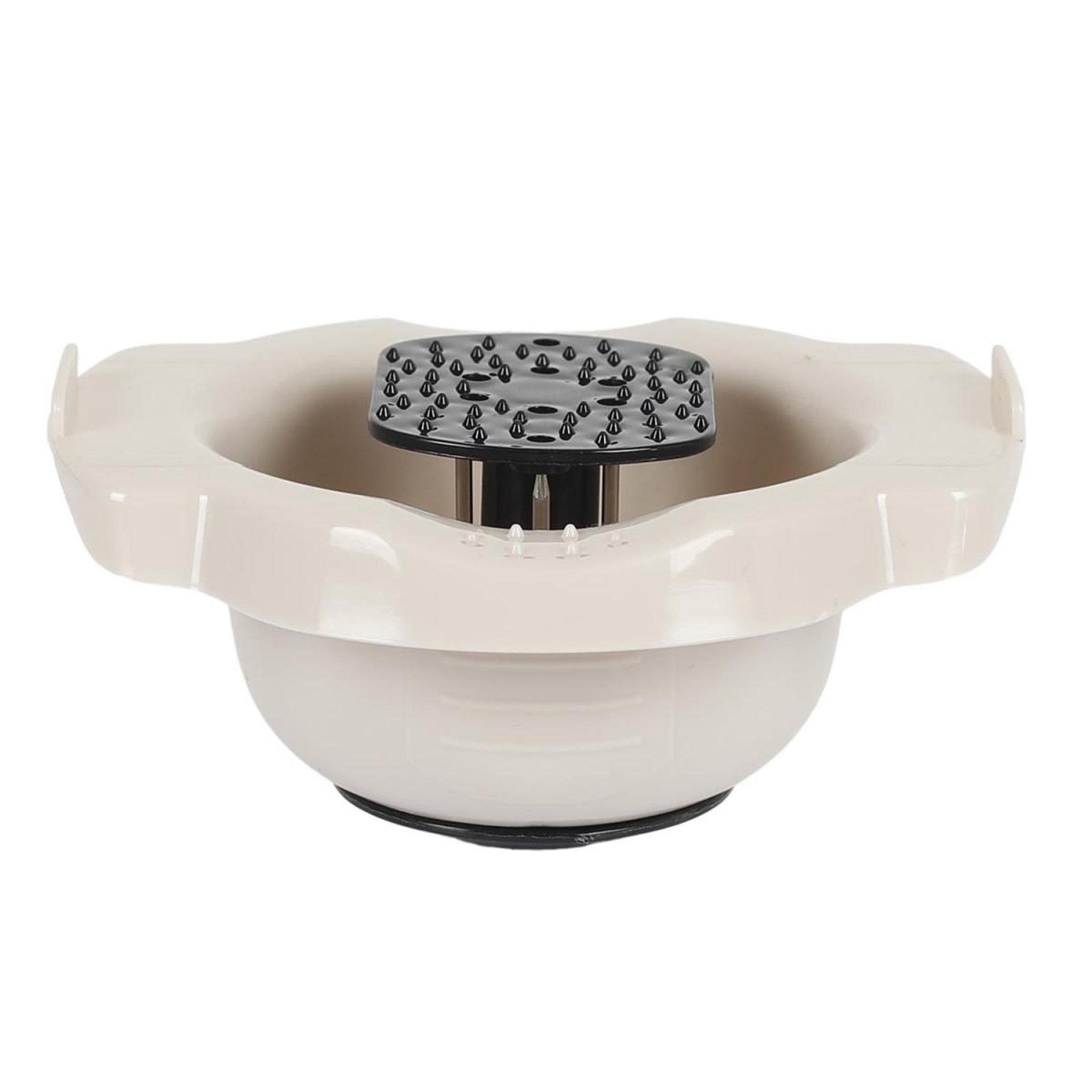 Voir la diapositive 6 : COOK CONCEPT Mandoline avec réservoir  5 accessoires  32cm beige