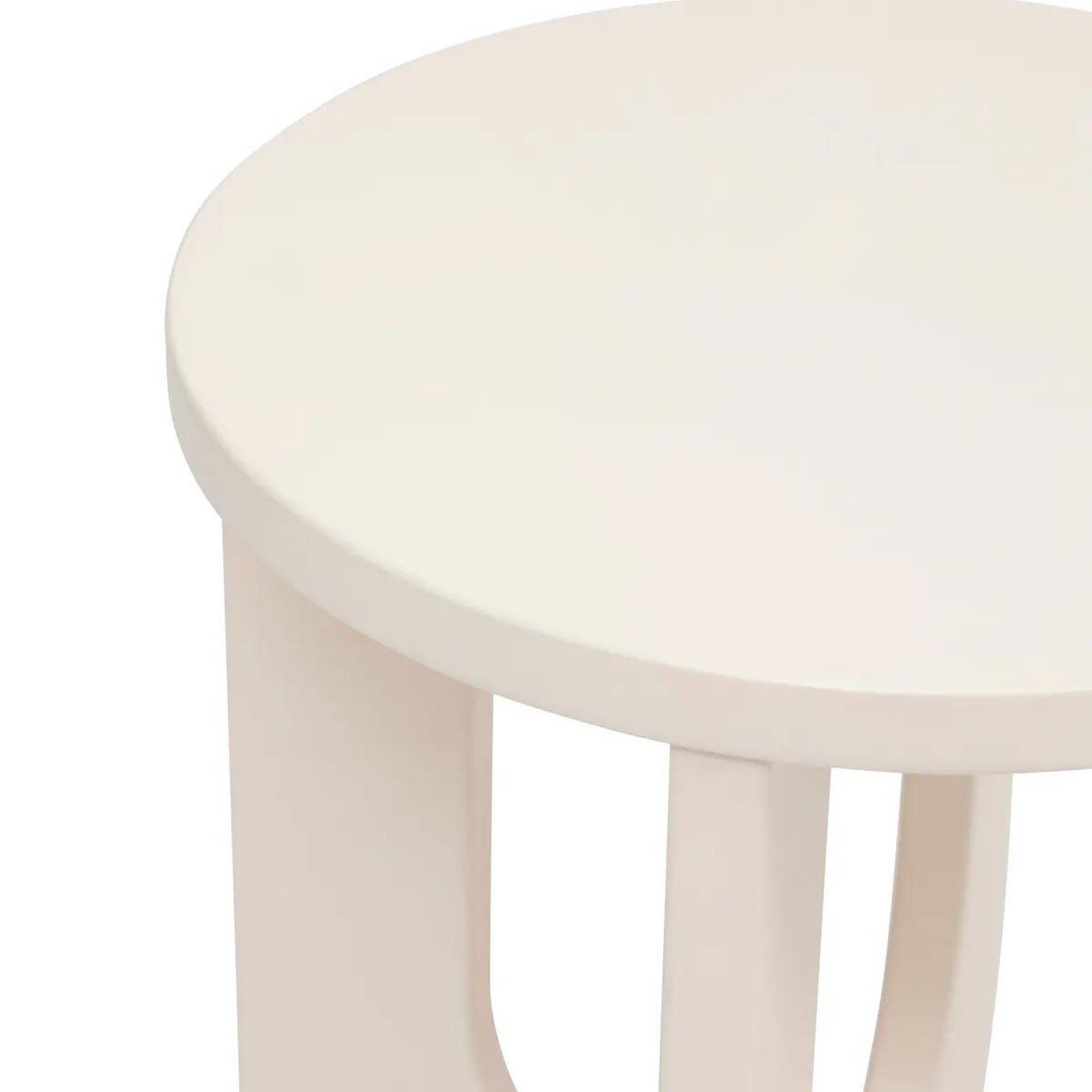 Voir la diapositive 2 : ATMOSPHERA Table d'Appoint Design  Bloom  50cm Ivoire