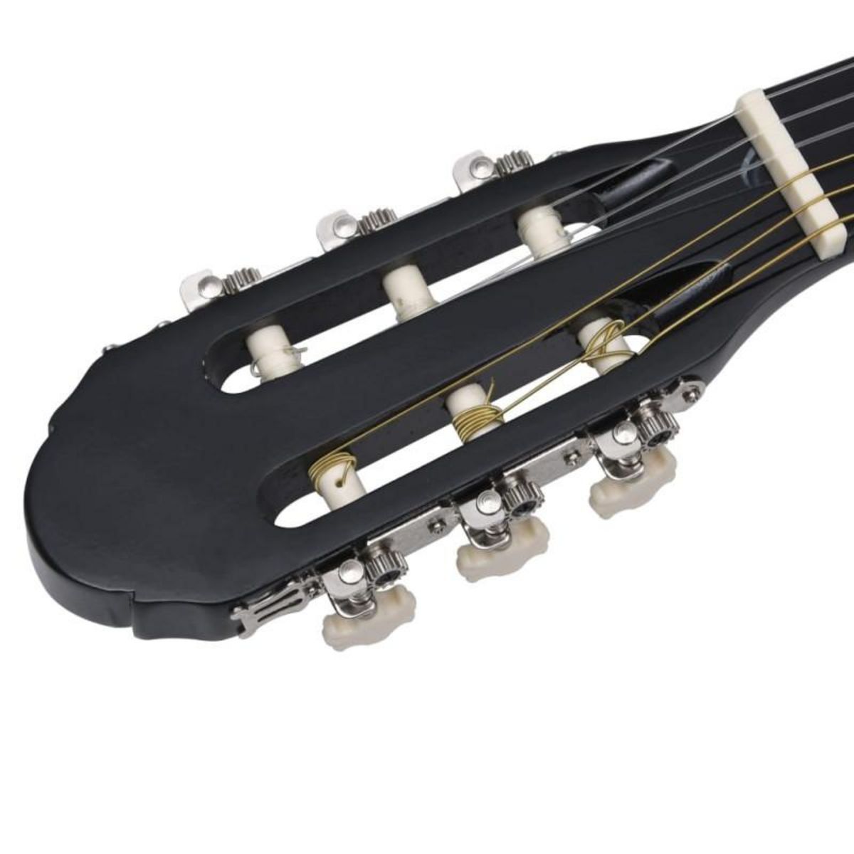 VIDAXL Guitare découpée classique occidentale égaliseur 6 cordes Noir