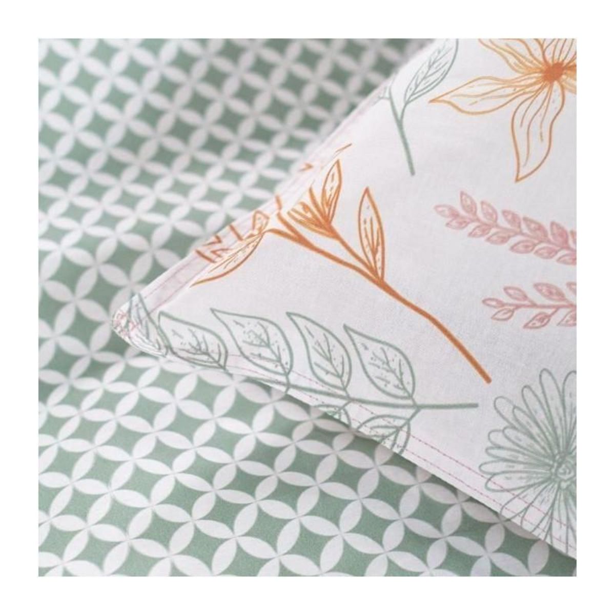 Today Parure de lit 2 personnes - TODAY - Sunshine 11.49 - 240 x 260 cm - 100% Coton imprimé