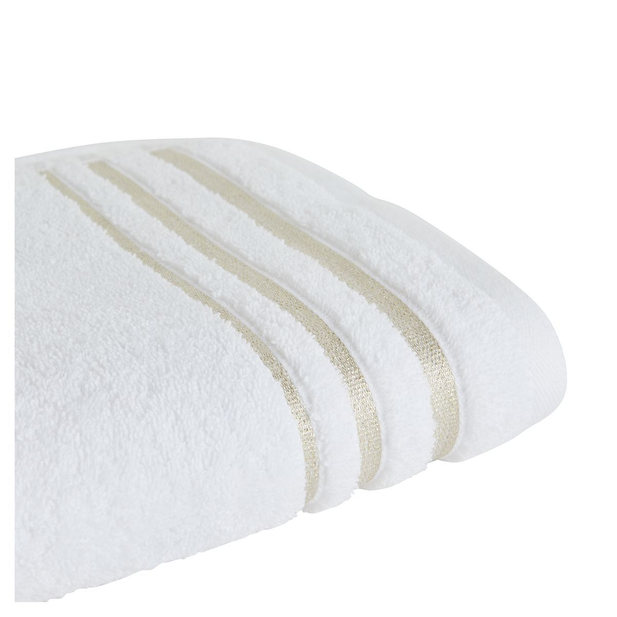 ACTUEL Serviette unie en coton liteau Lurex 500 g/m² SANDY 