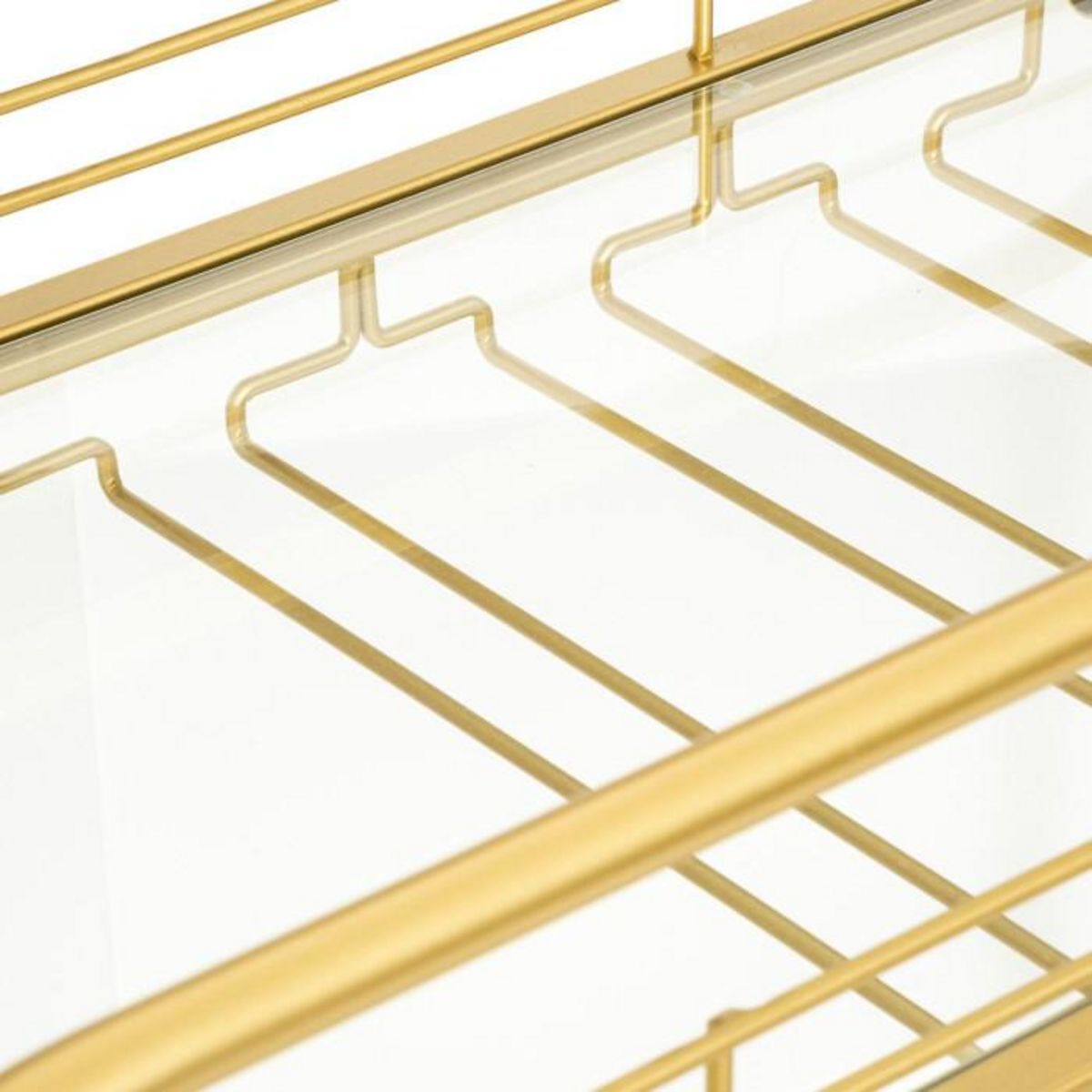 ATMOSPHERA Desserte de Cuisine Design  Antonella  92cm Or