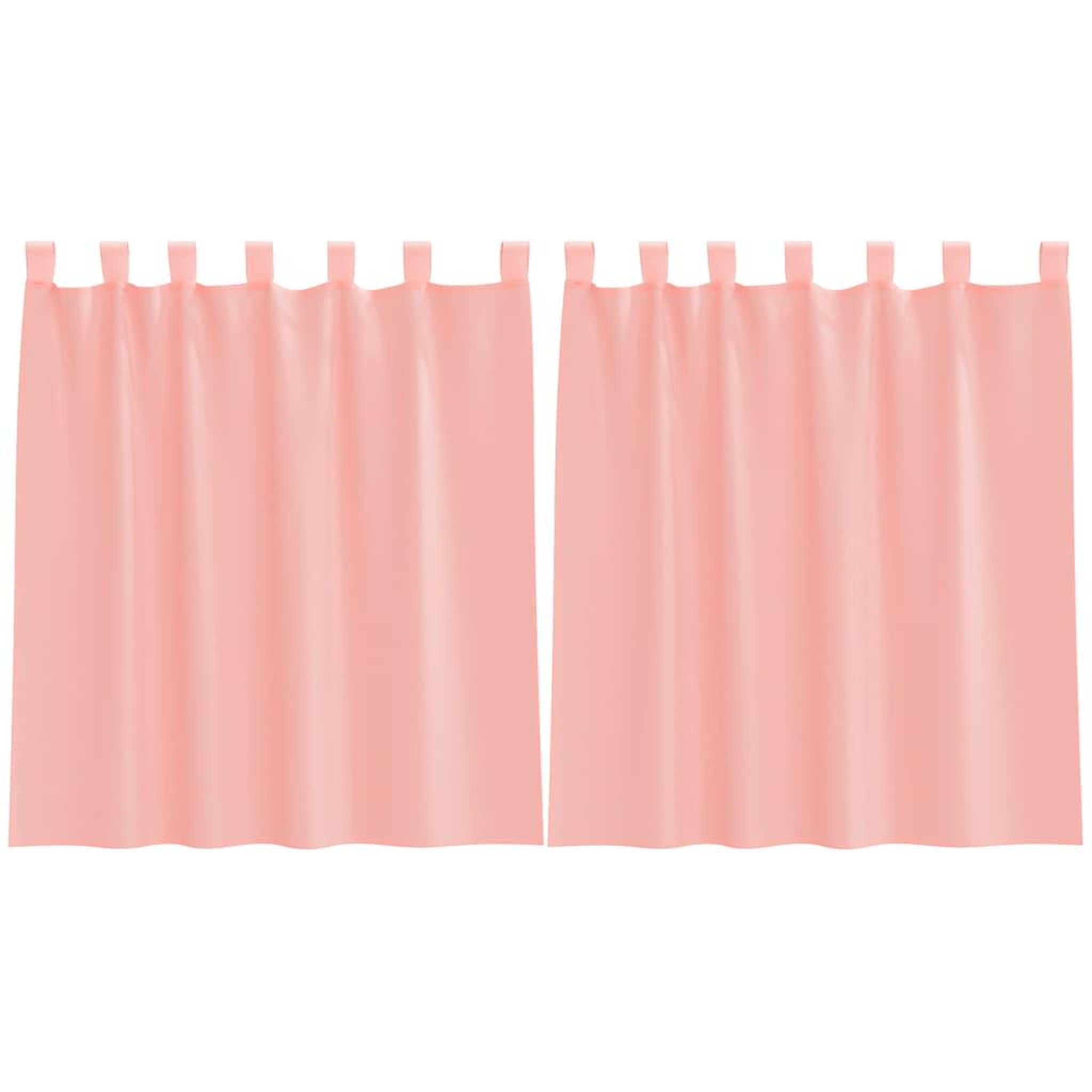 Voir la diapositive 2 : VIDAXL Rideaux en voile avec passe-tringles 2 pcs rose